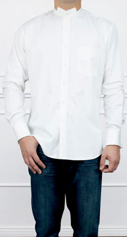 Cut-out Collar Shirt